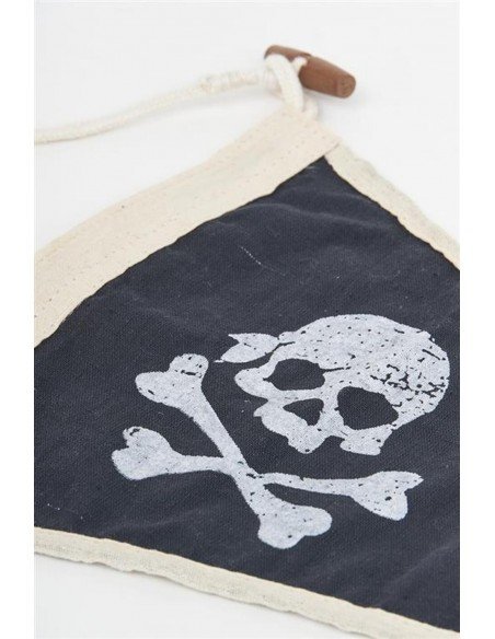 Bandera negra decorativa