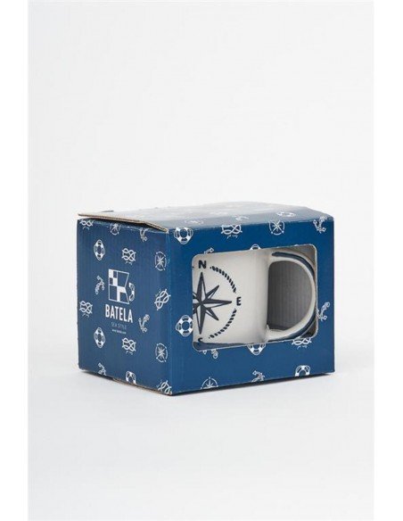Taza de cerámica marina