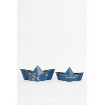 Barcos origami metal