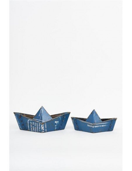 Barcos origami metal