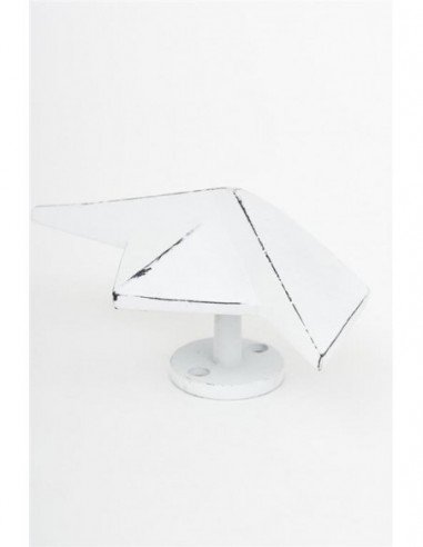 Perchero barco origami blanco