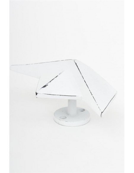Perchero barco origami blanco