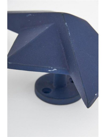 Perchero barco azul origami 
