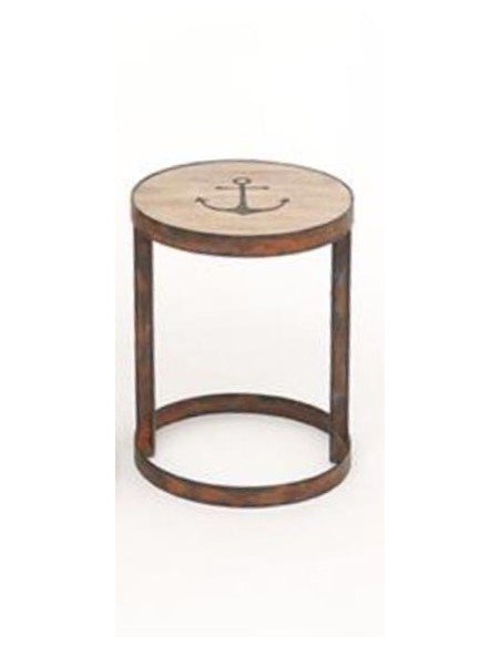 Mesita pequeña madera y metal