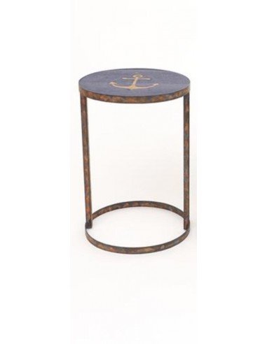 Mesa grande náutica madera y metal