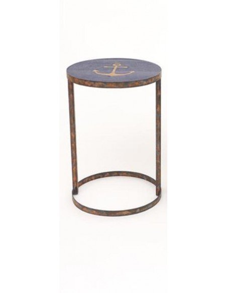 Mesa grande náutica madera y metal