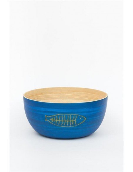 Bol bambú grande pescado