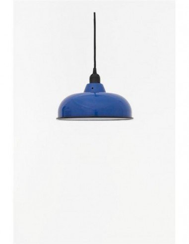 Lámpara metal azul