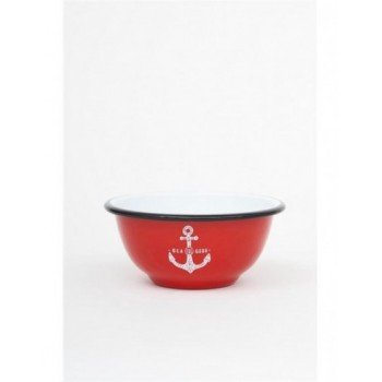 Bol esmaltado rojo