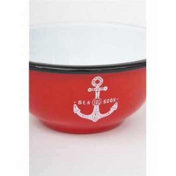 Bol esmaltado rojo 2
