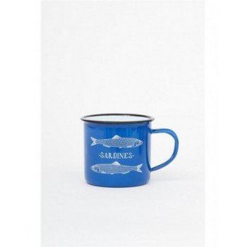 Taza azul sardines