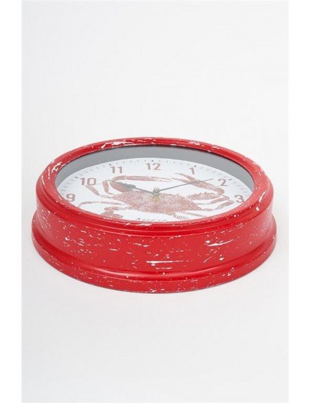 Reloj redondo rojo