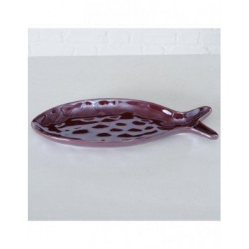 Plato diseño pescado guinda