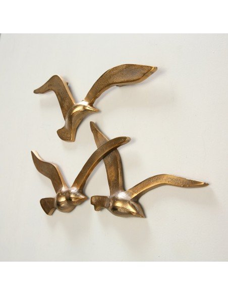 Mural gaviotas aluminio