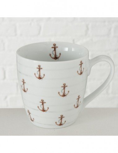 Mug diseño varias anclas
