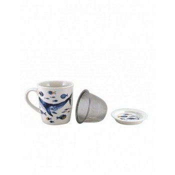 Taza infusiones ballena azul