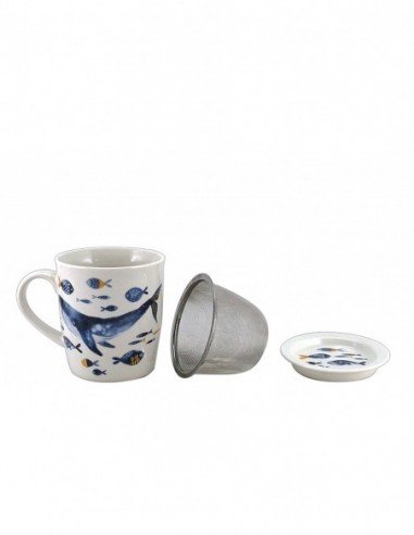 Taza infusiones ballena azul