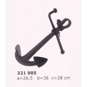 Ancla almirantazgo en aluminio negra