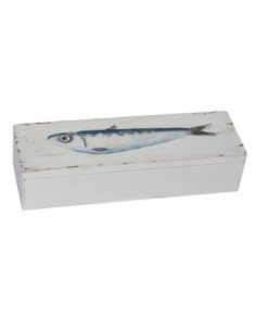Caja madera diseño sardina
