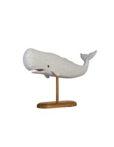 Ballena grande de madera blanca 2