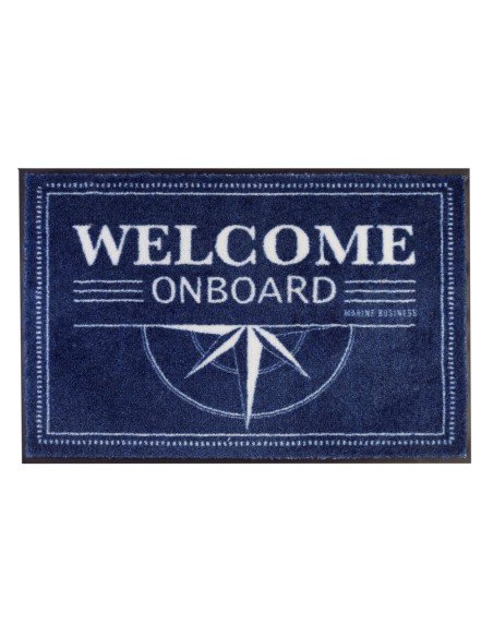 Alfombra "Welcome Onboard" azulina marino