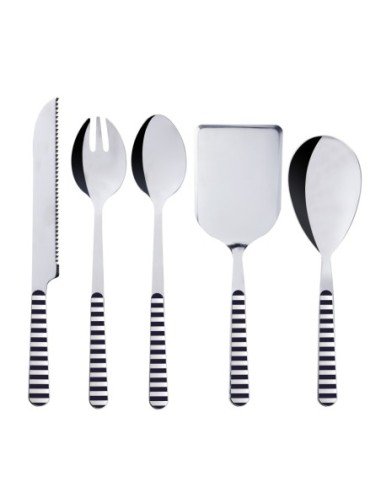 Set 5pc cubiertos marinos acero 