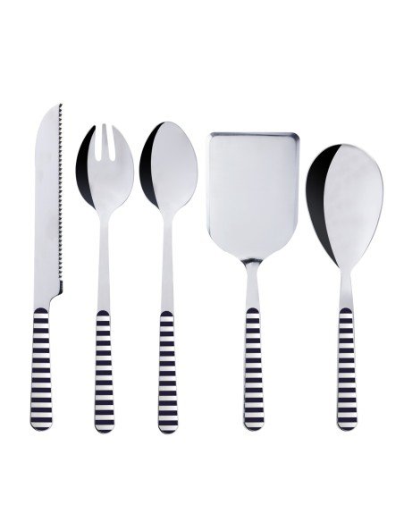 Set 5pc cubiertos marinos acero 