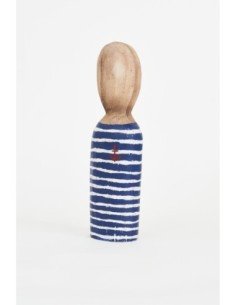 Busto de madera marinerito 