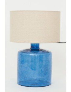 Lámpara de vidrio azulina navy