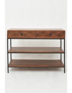 Consola de peces de madera