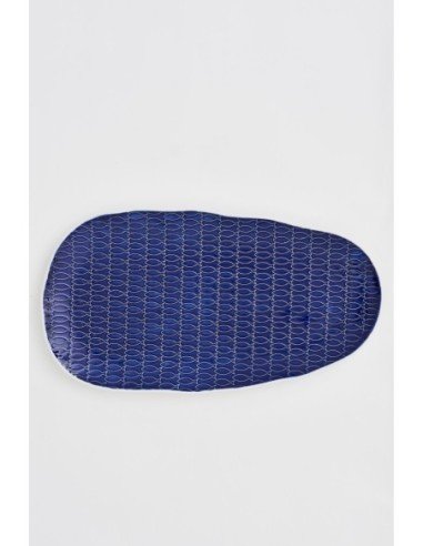 Plato de peces azul