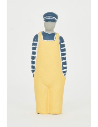 Marinero cemento traje amarillo