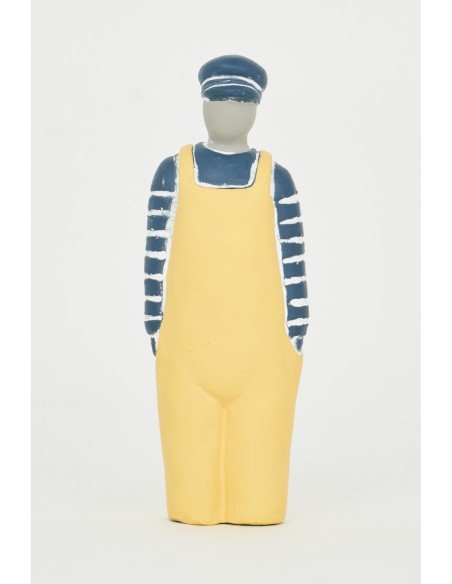 Marinero cemento traje amarillo