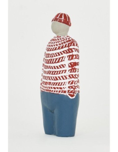 Figura marinero traje rojo lateral