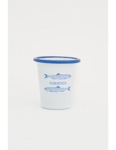 Vaso sardines blanco