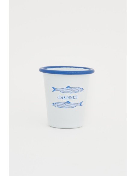 Vaso sardines blanco