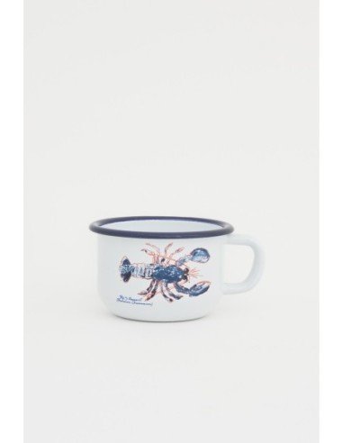 Taza café langosta metal