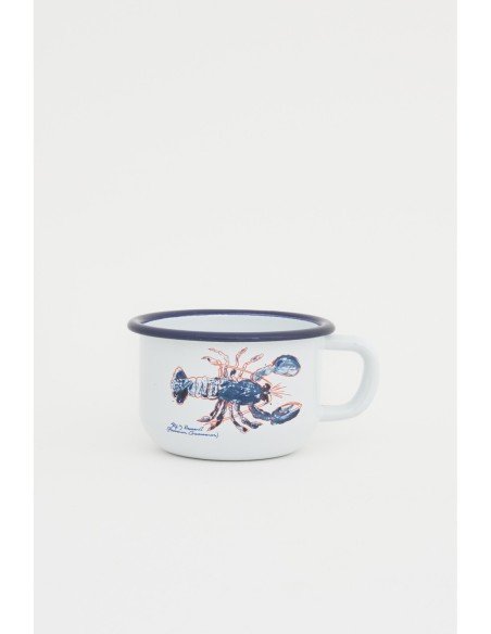 Taza café langosta metal