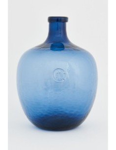 Botella azul sello ancla