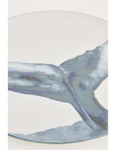 Plato grande cola de ballena azul 2