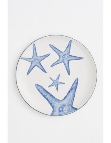 Plato redondo de estrella de mar