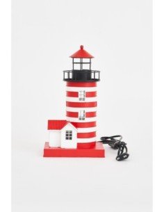 Faro grande de metal marino
