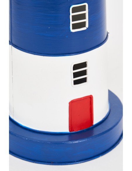 Faro de metal luz led azul