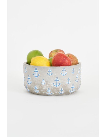Frutero de cemento diseño ancla