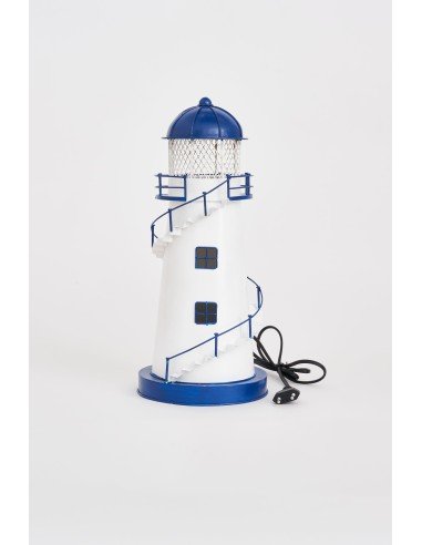 Faro led grande metal blanco