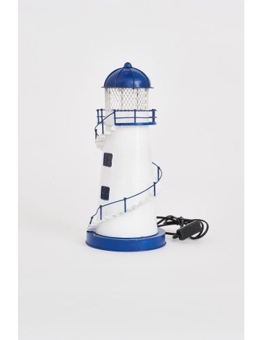 Faro led grande metal blanco