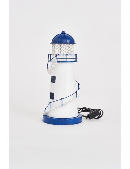 Faro led grande metal blanco