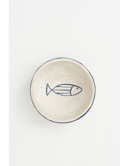 Plato de pescado redondo