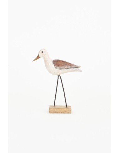 Pájaro decorativo con base madera