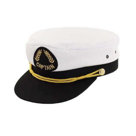 Gorra náutica de capitán con escudo